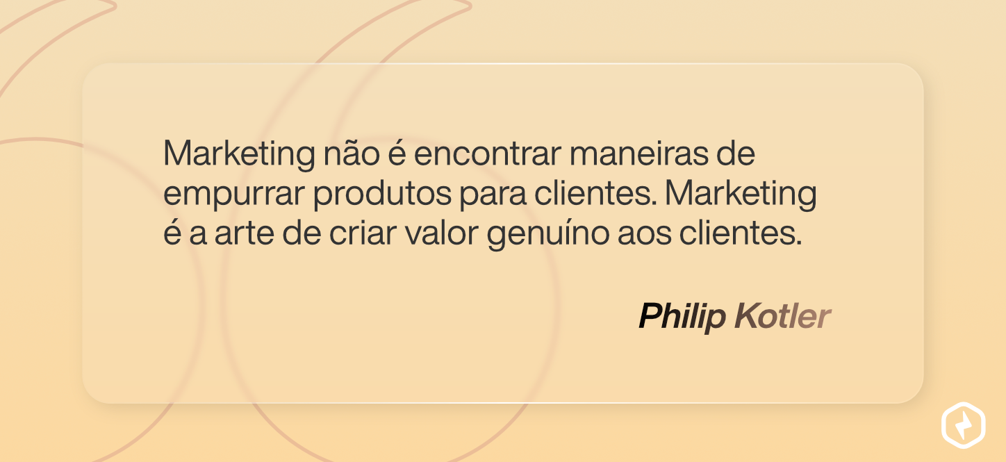 Frase de Philip Kotler sobre marketing