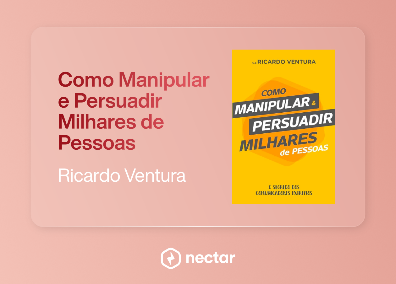 Livro "Como manipular e persuadir milhares de pessoas", de Ricardo Ventura
